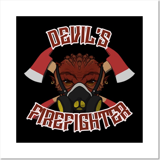 Devil's Firefighter Wall Art by RampArt